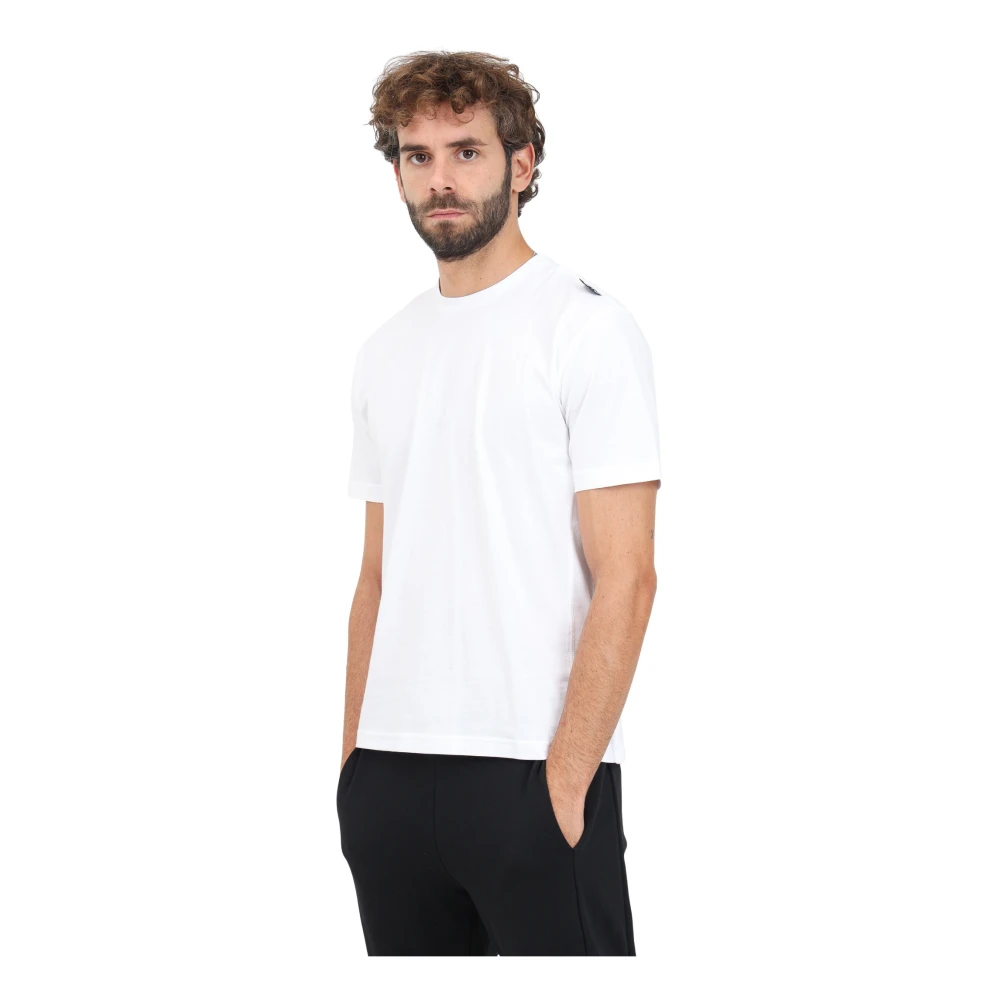 Emporio Armani EA7 Witte korte mouw logo T-shirt White Heren