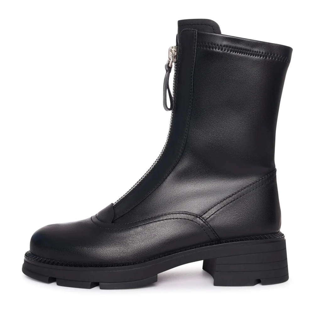 Cesare Gaspari Midnight Zip Combat Boot
