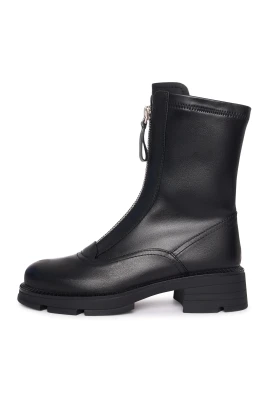Midnight Zip Combat Boot