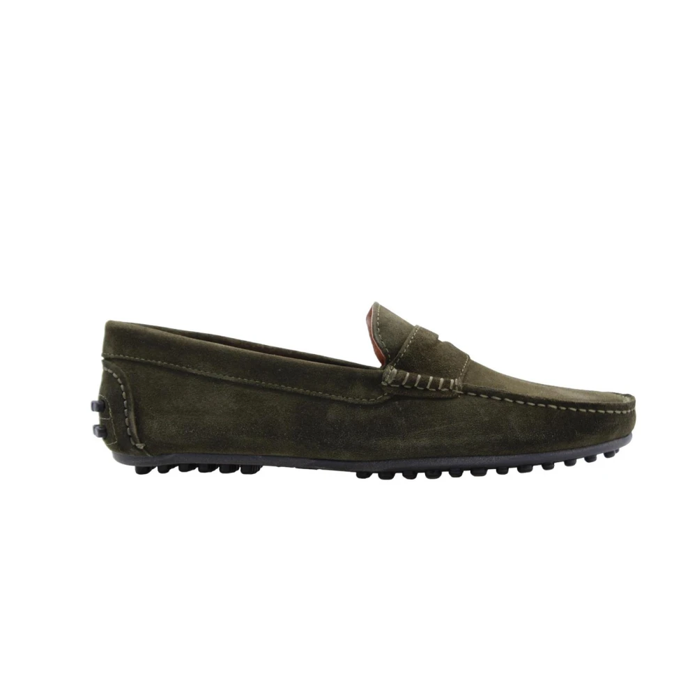 Ctwlk. Men's Green Classic Mocassin Shoes