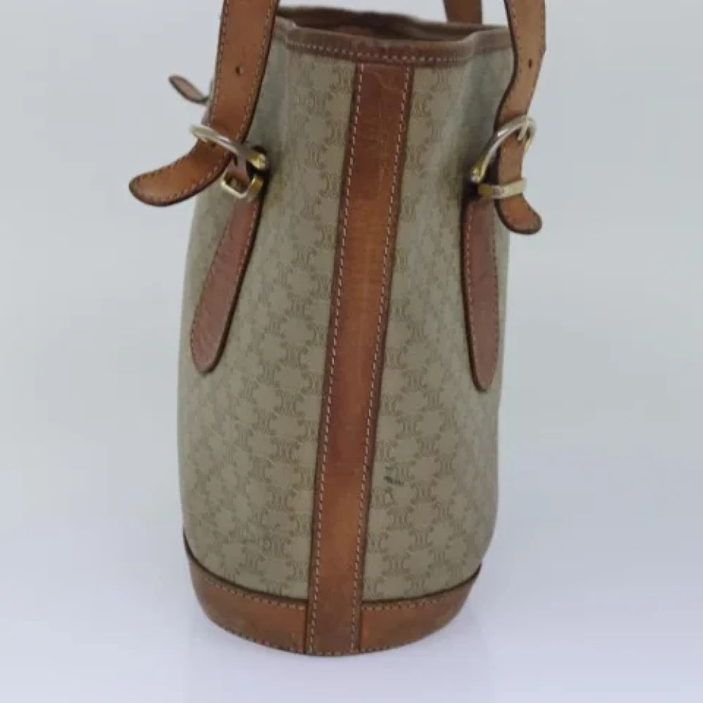 Celine Vintage Pre-owned Canvas celine-bags Beige Dames