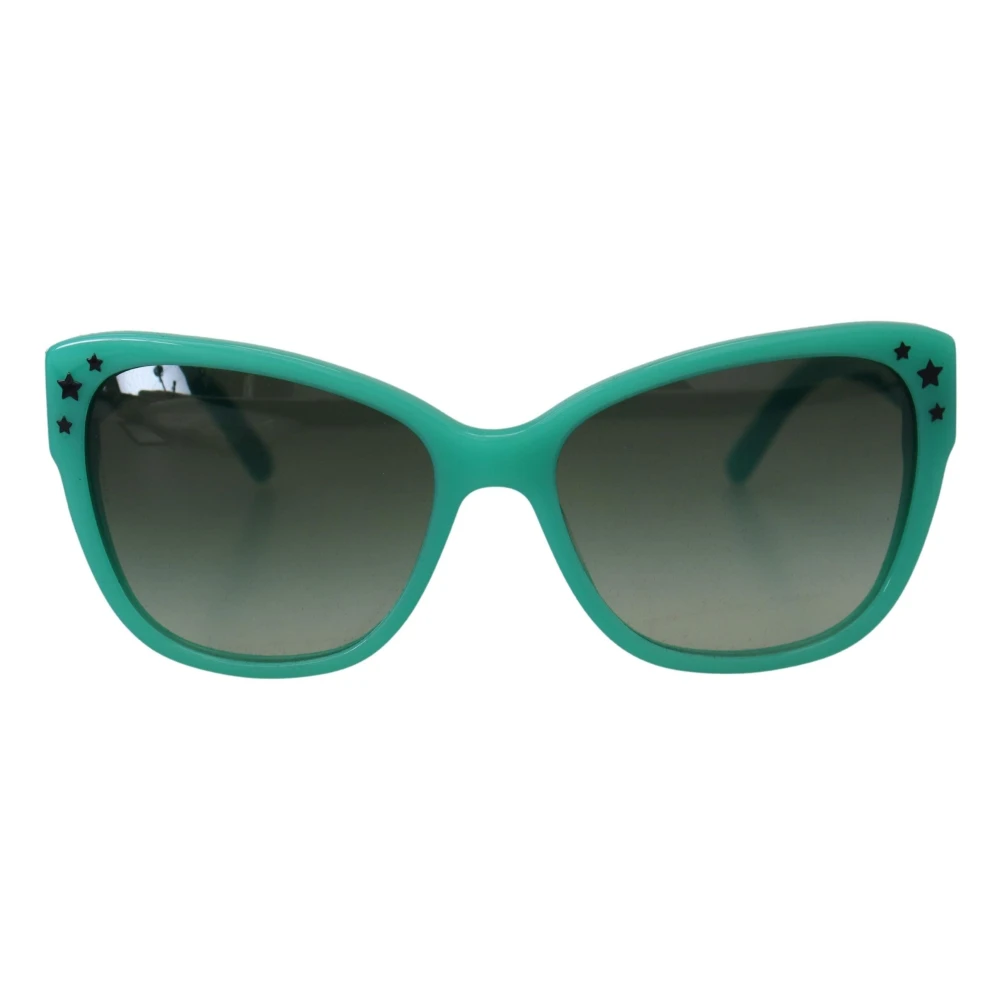 Dolce & Gabbana Green Stars Acetate Square Shades Dg4124 Sunglasses Grön Dam