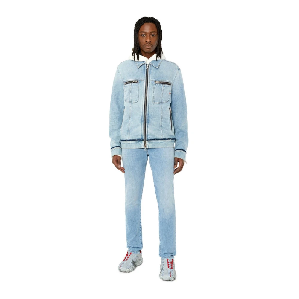 Diesel Slim Stretch Jeans Light Denim Blue Heren