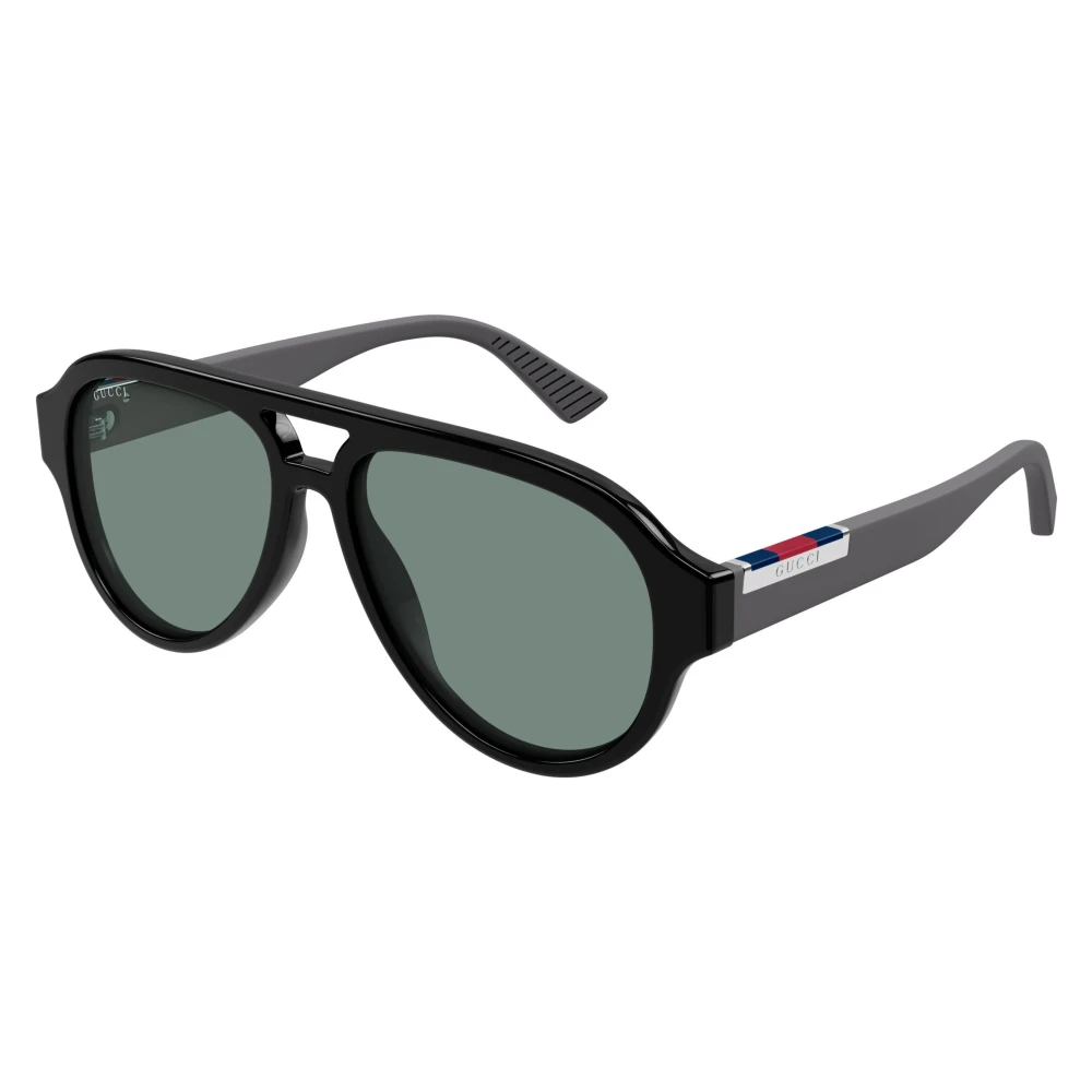 Gucci Unisex Gray Aviator Sunglasses - Sunglasses - 55 Mm - Accessories
