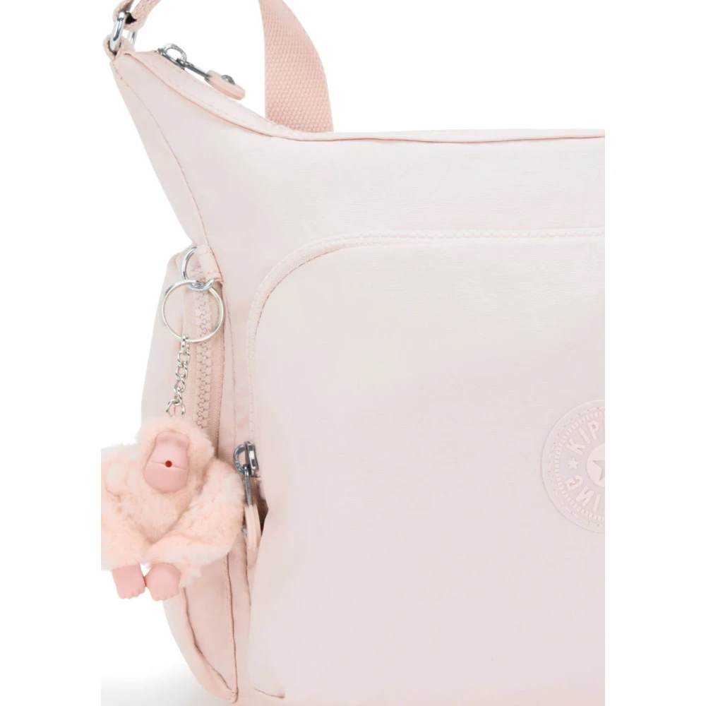 Kipling Lichtgewicht Schoudertas met Meerdere Zakken Pink Dames