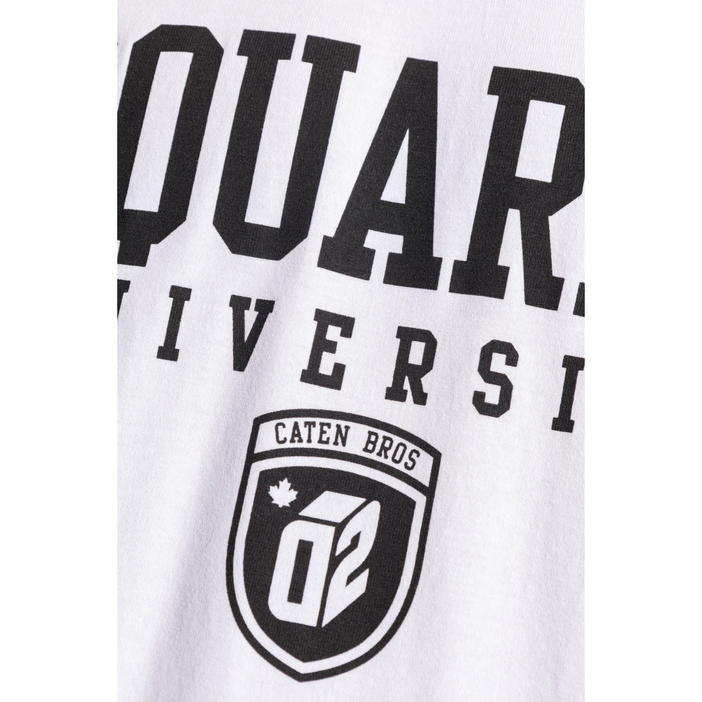 Dsquared2 T-shirt met lange mouwen White Heren