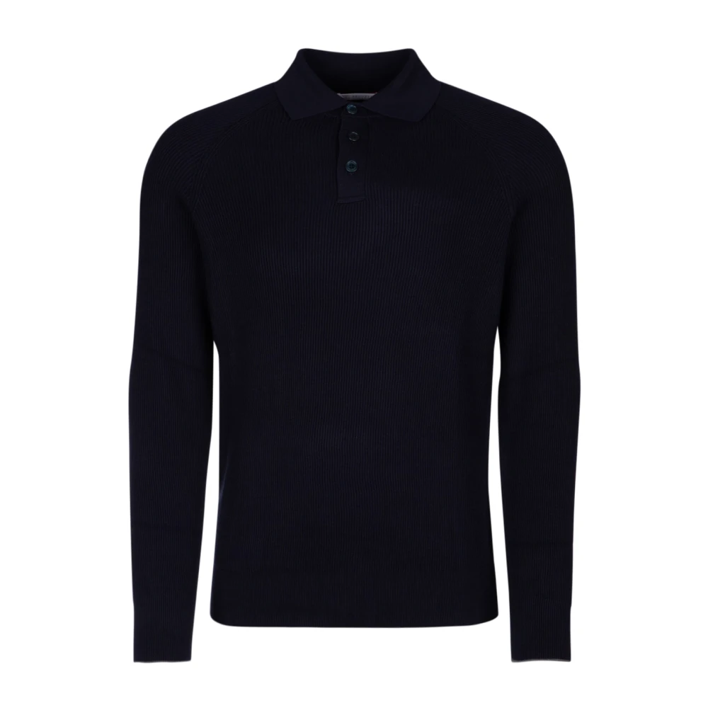 BRUNELLO CUCINELLI Klassieke Polo Shirt in Diverse Kleuren Black Heren