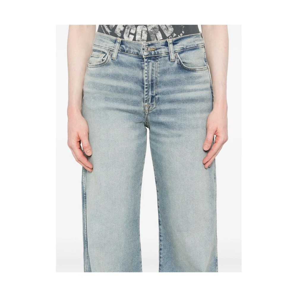7 For All Mankind Wijde Jeans Denim Blue Dames