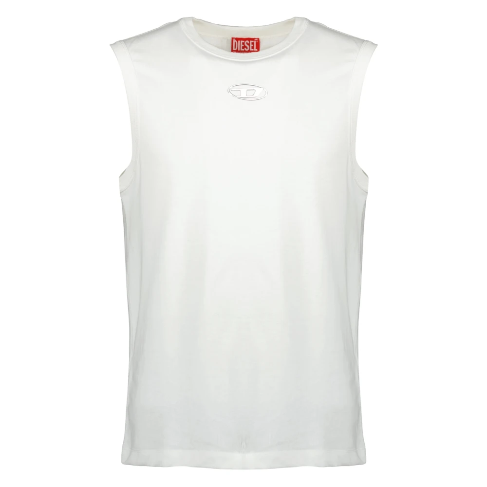 Diesel Men's White T-Bisco-Iod Tank Top - Sleeveless Tops - L - Tops