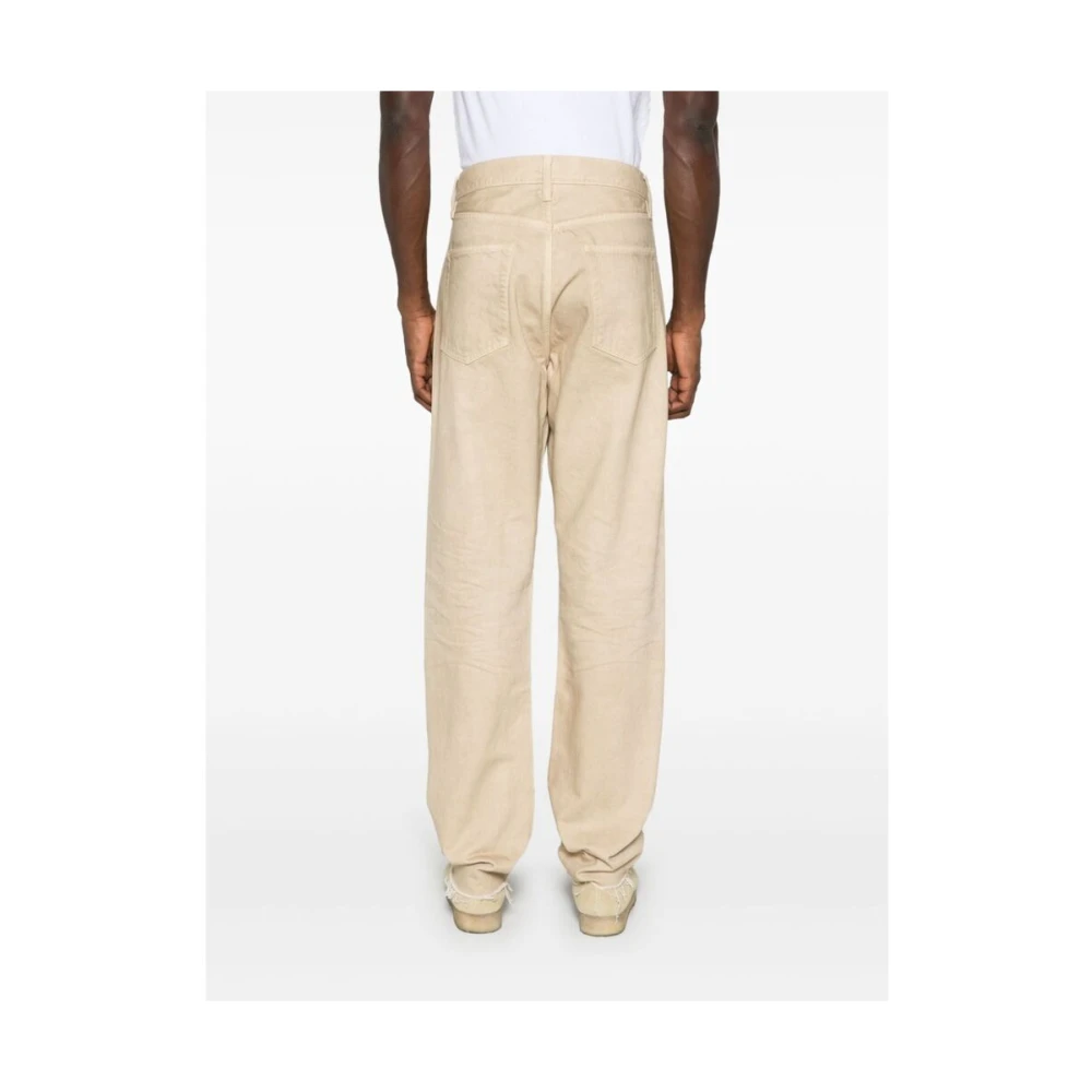Fear Of God Beige Denim Klassieke Vijf-Pocket Jeans Beige Heren