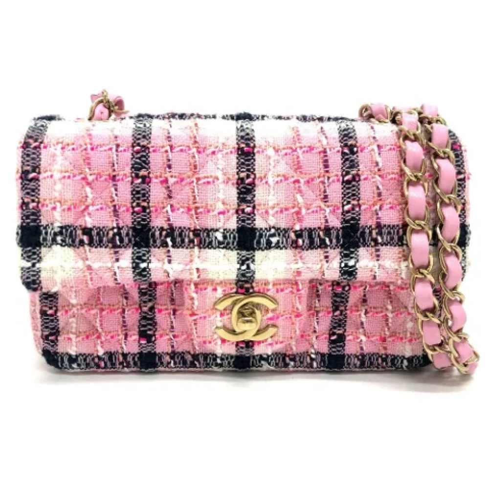 Chanel Vintage Pre-owned Fabric chanel-bags Pink Dames