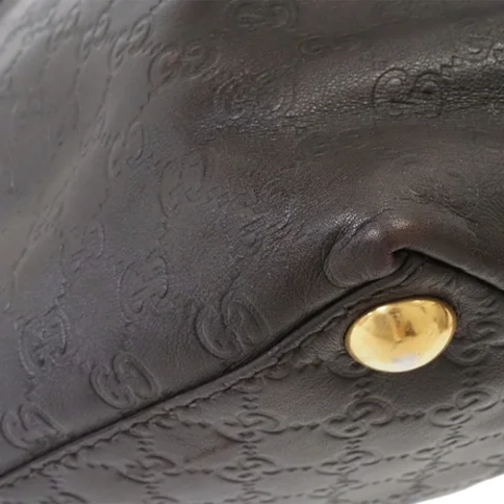 Gucci Vintage Pre-owned Leather gucci-bags Brown Dames