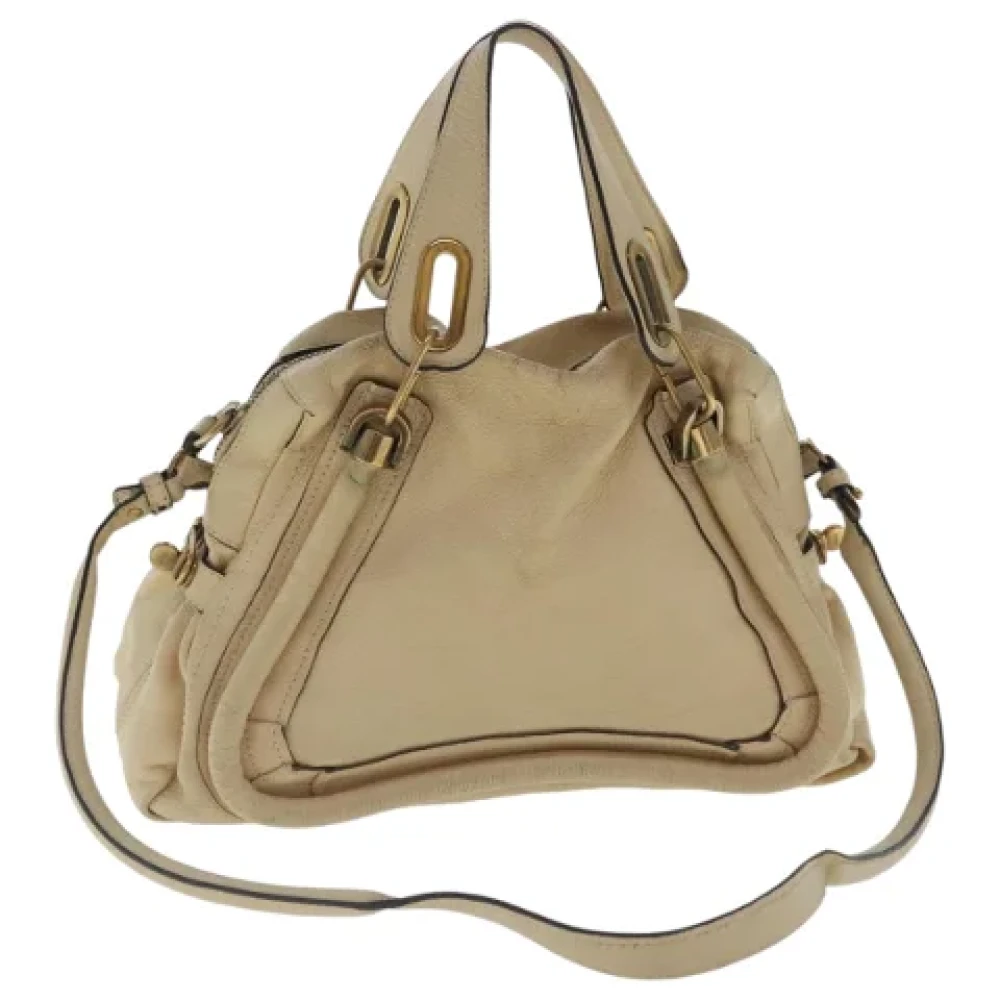 Chloé Pre-owned Leather handbags Beige Dames