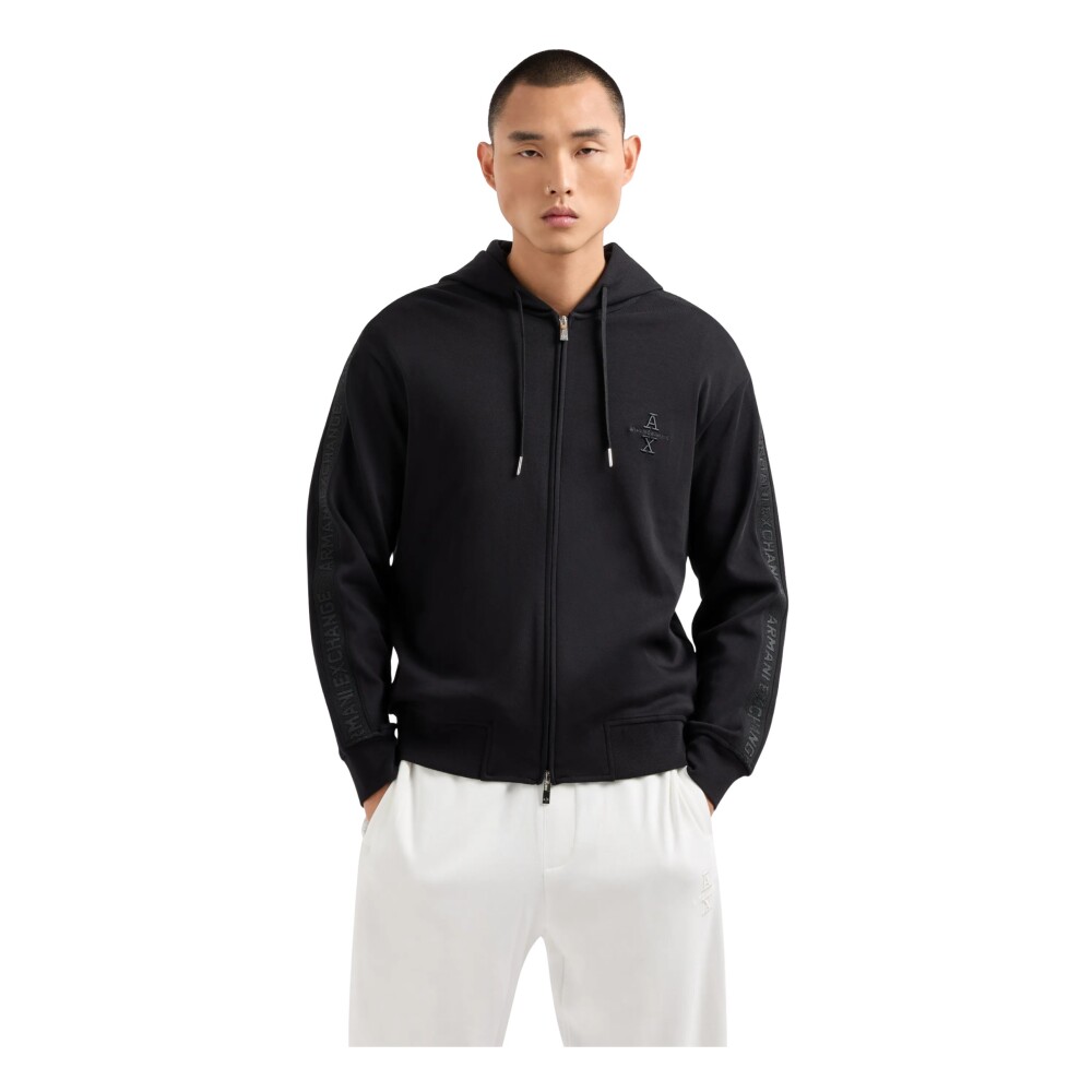 Armani full zip hoodie hotsell