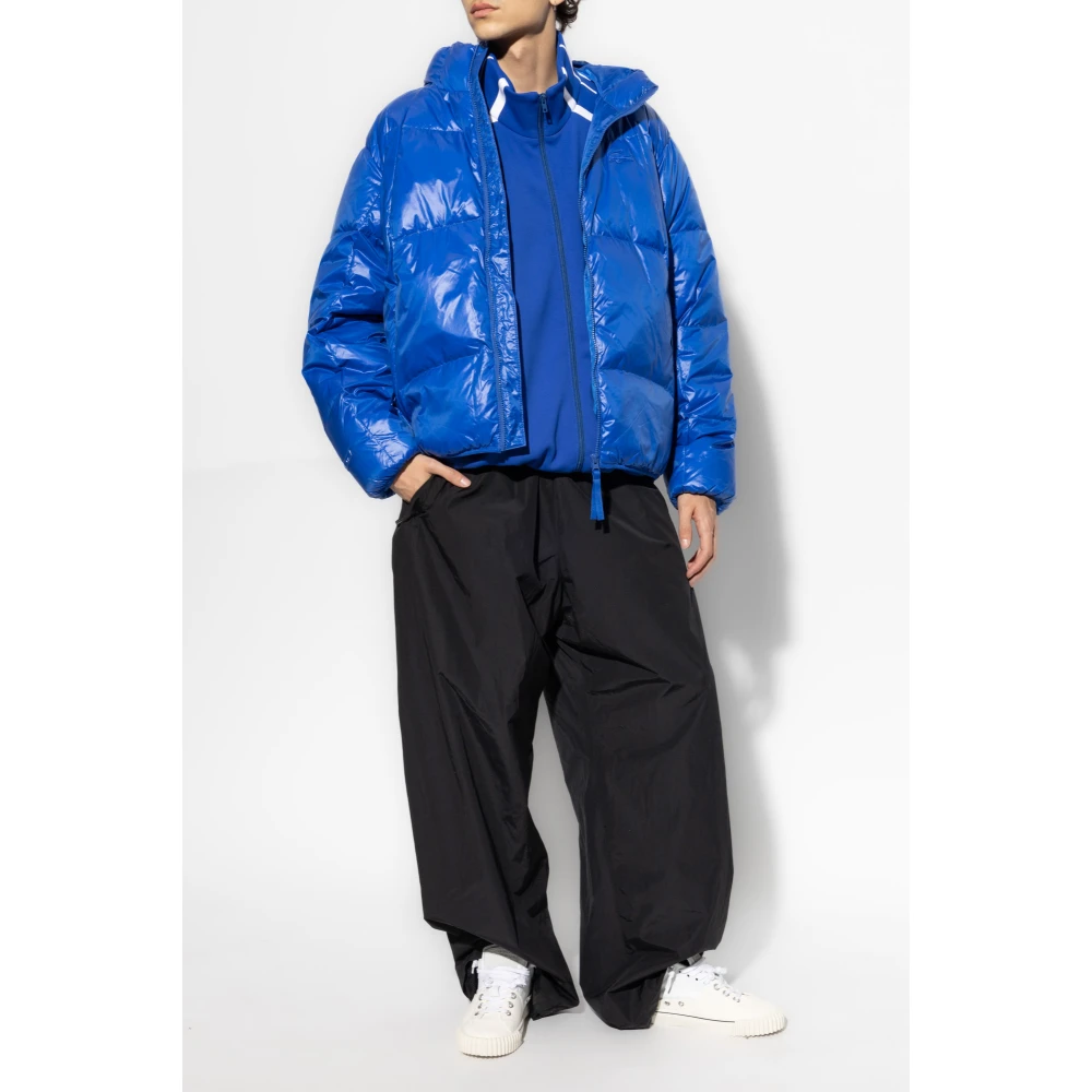 Lacoste Gewatteerde donsjas met capuchon Blue Heren