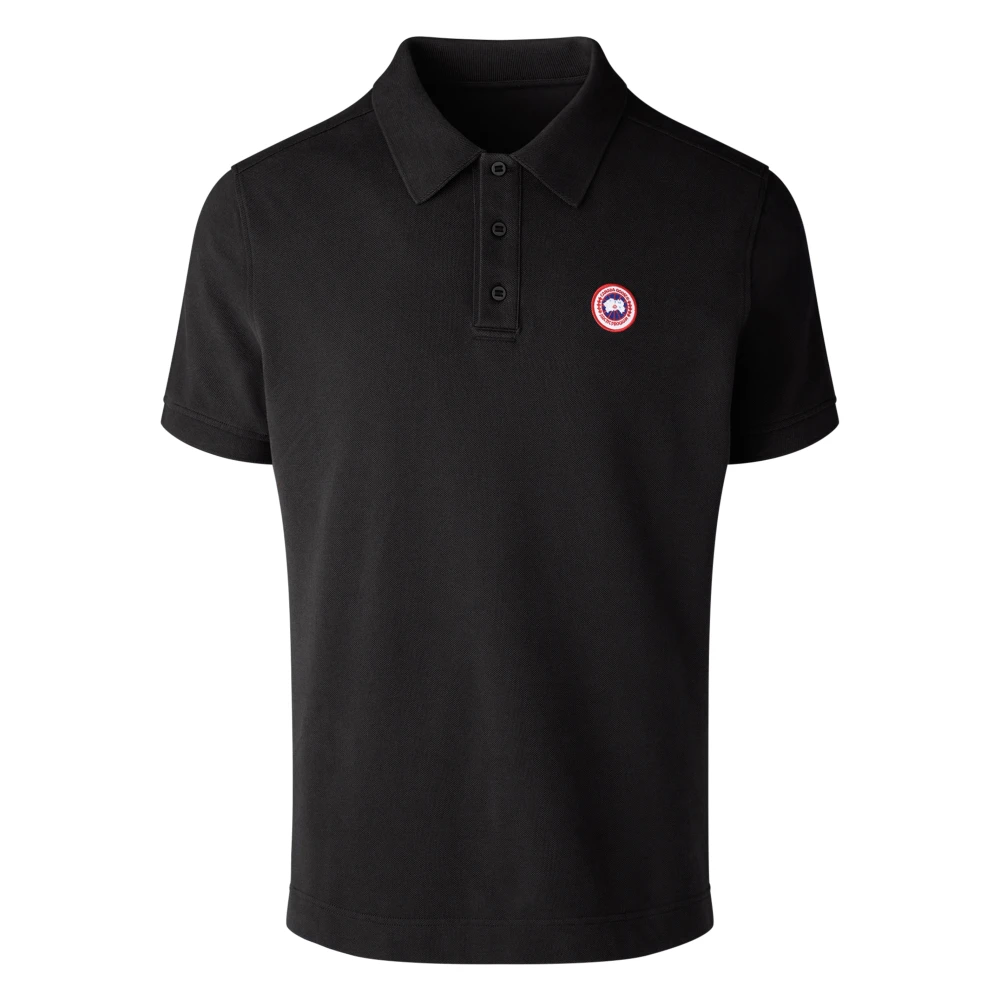 Canada Goose Men's Black Beckley Polo - Polo Shirts - M - Tops