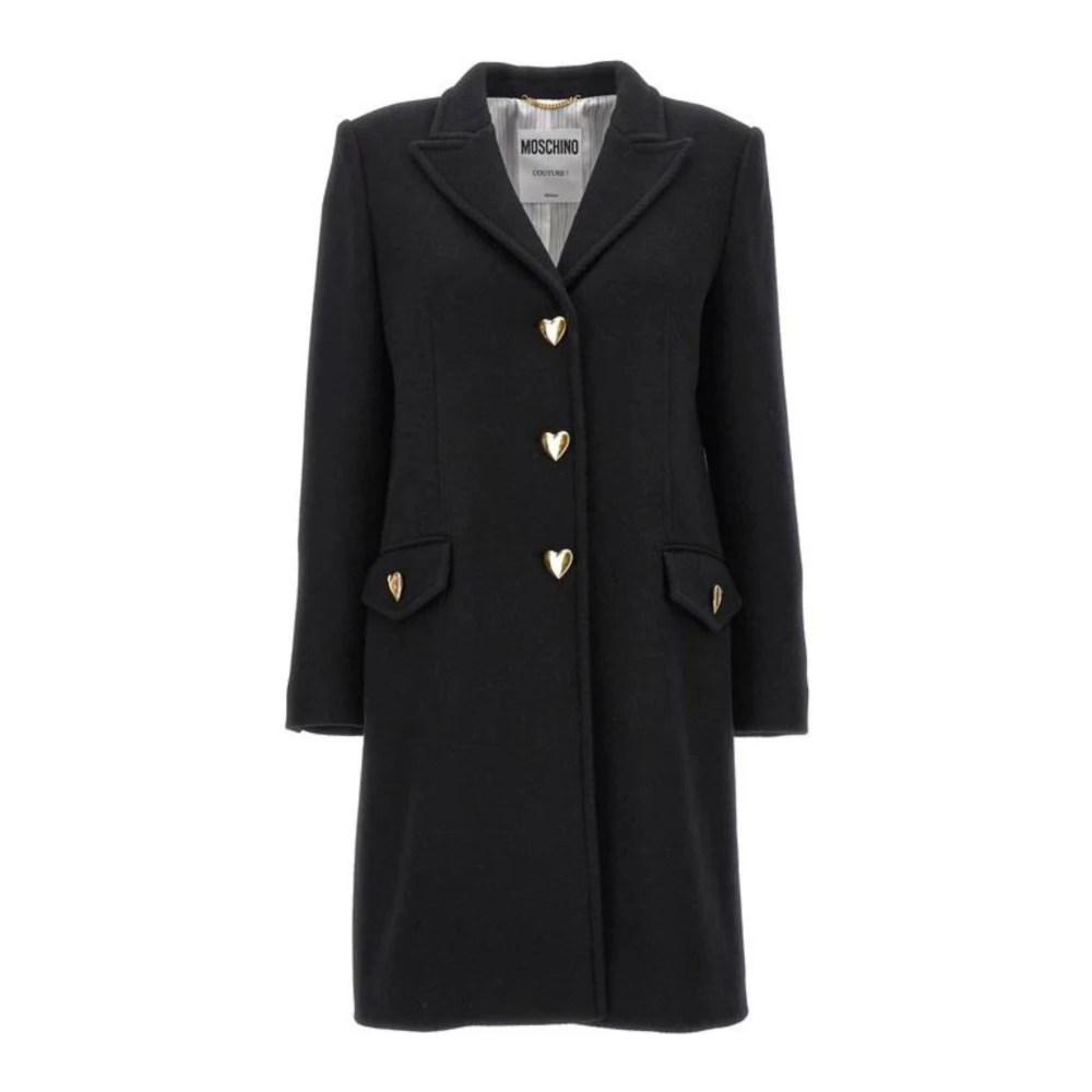 Coats > Single-Breasted Coats - - Moschino - Modalova