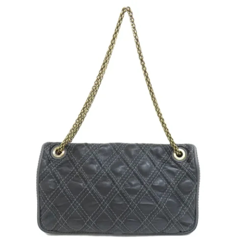 Chanel Vintage Pre-owned Leather shoulder-bags Black Dames