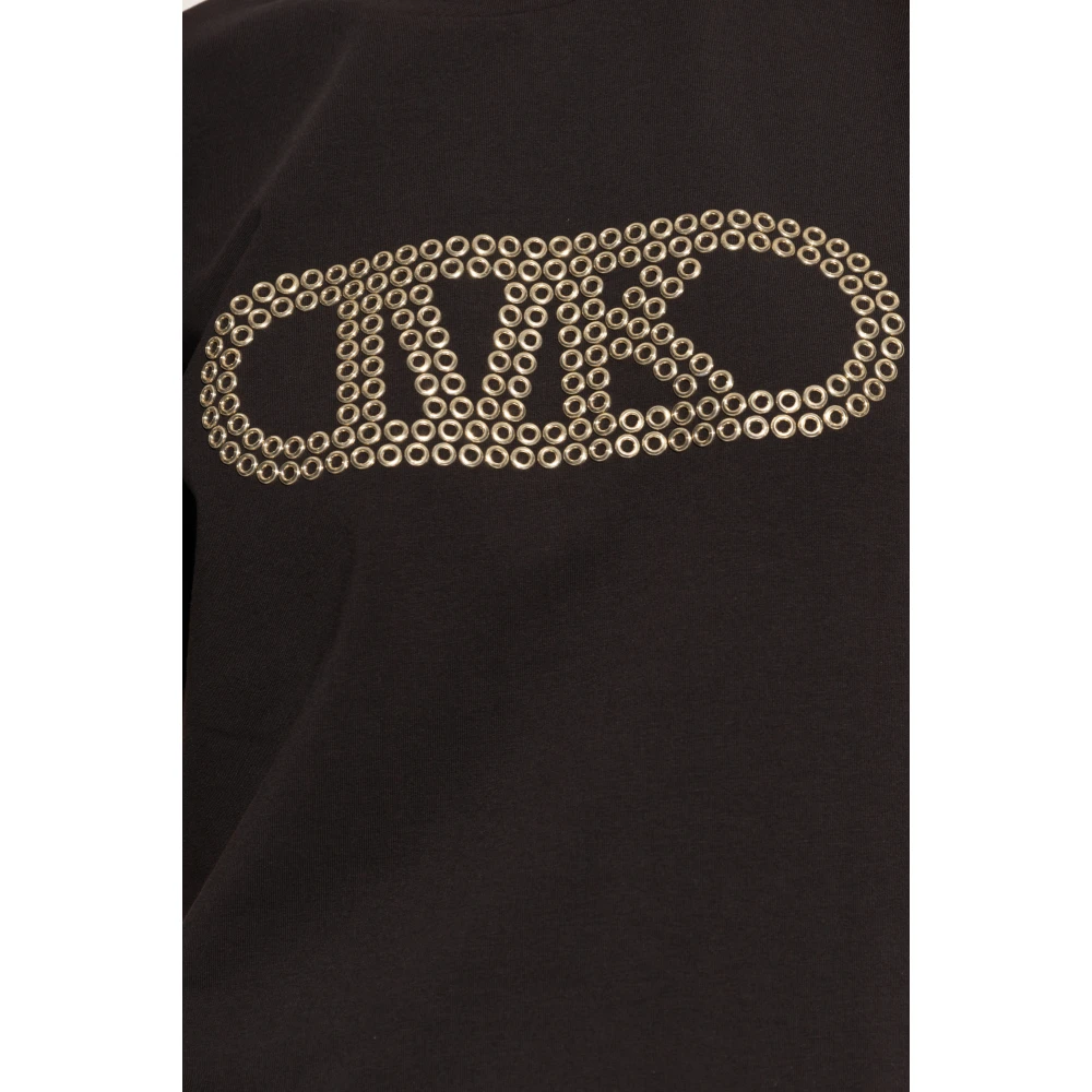 Michael Kors T-shirt met logo Black Dames