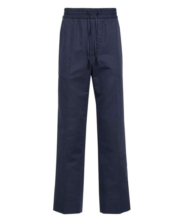 pantalon-decontracte-bleu-en-lin-coton