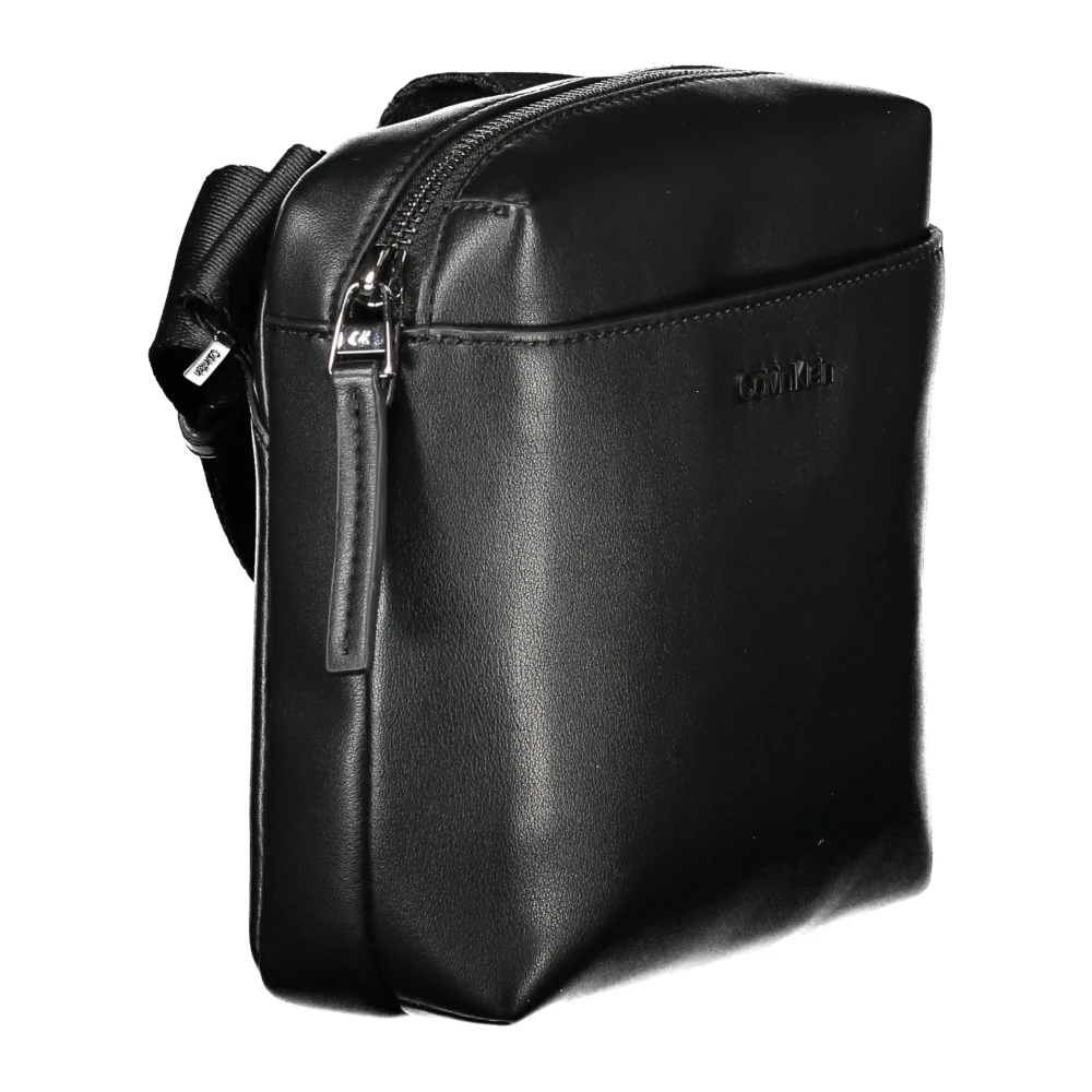 Calvin Klein Zwarte Heren Schoudertas Verstelbare Band Black Heren