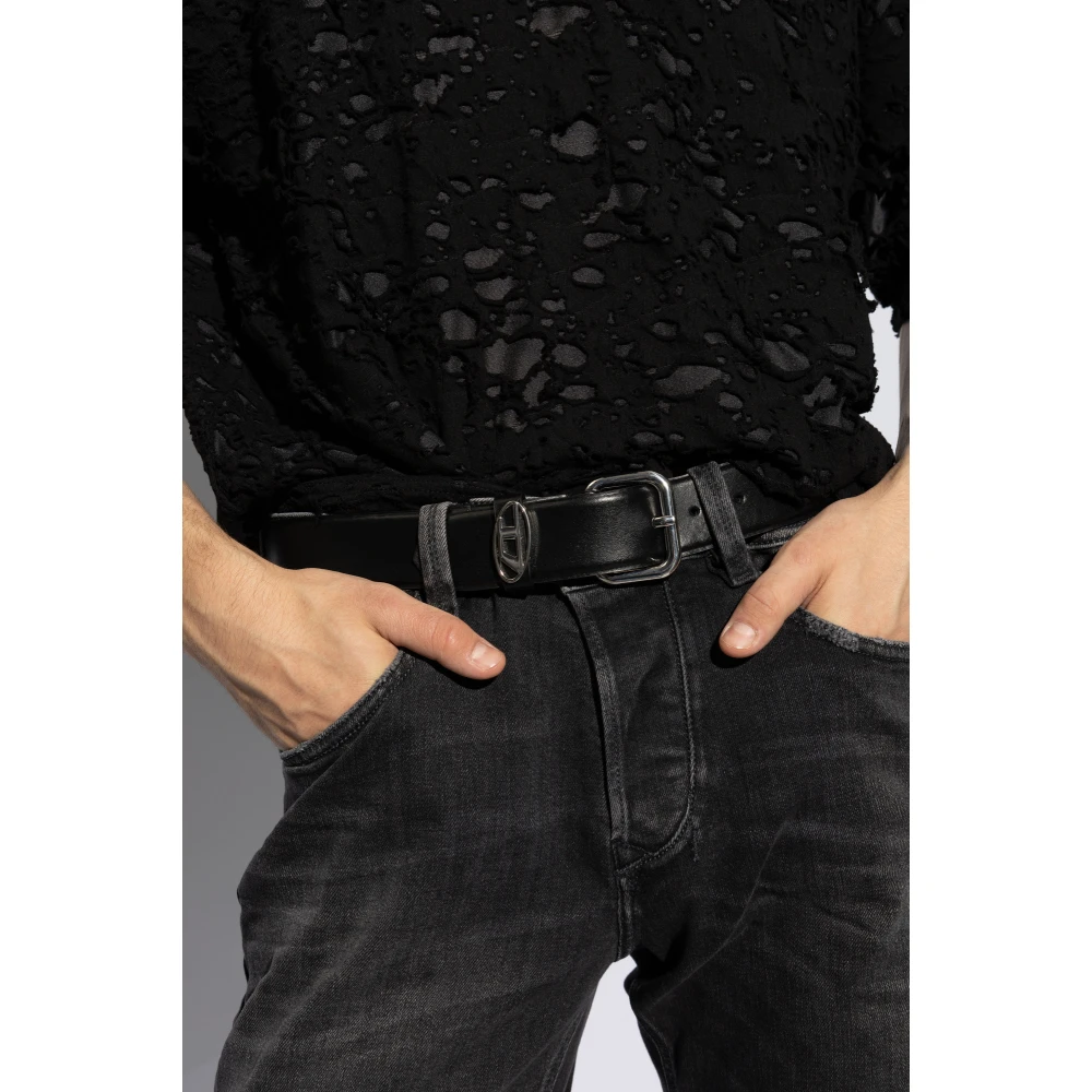 Diesel Riem `B-1Dr Oval` Black Unisex