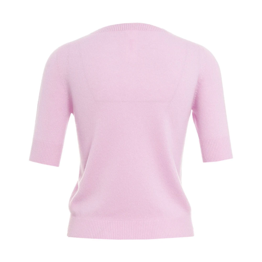 MVM Rose Cashmere Short-sleeved Sweater Pink Dames