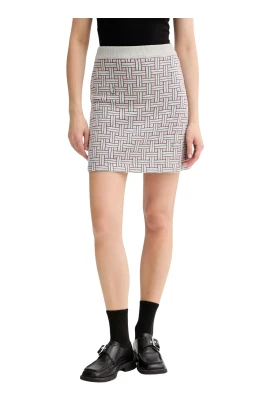 Weave Logo-Detail Mini Skirt