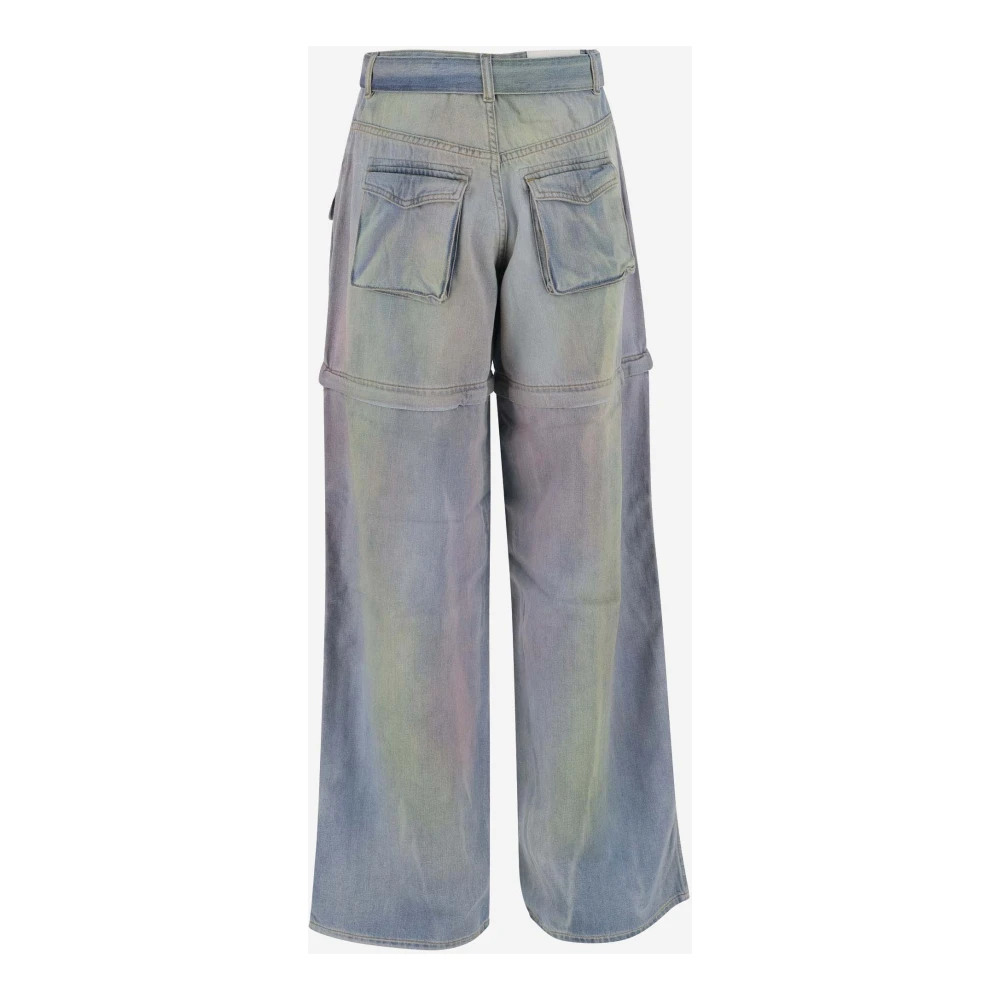 pinko Cargo Denim Jeans met Verstelbare Taille Blue Dames