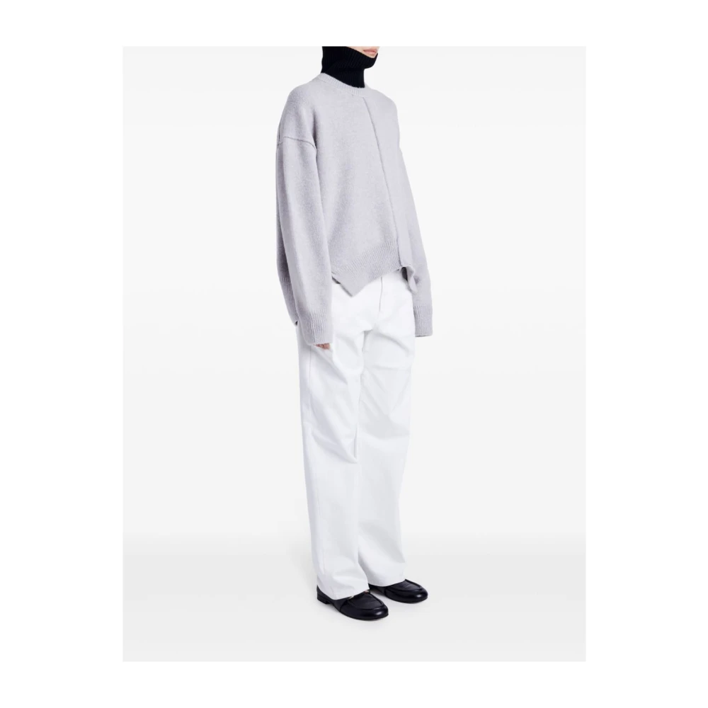 Proenza Schouler Grijze Trui met Zijsplitten Gray Dames
