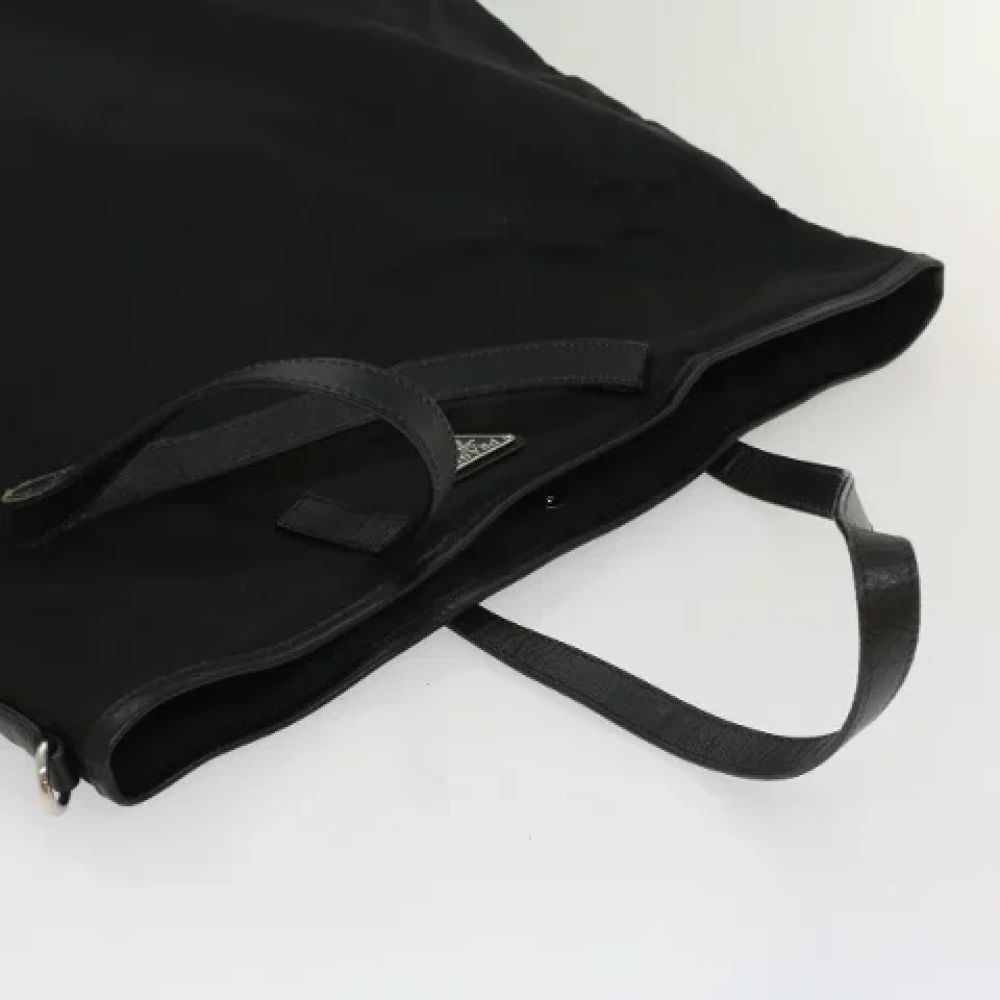 Prada Vintage Pre-owned Fabric totes Black Dames