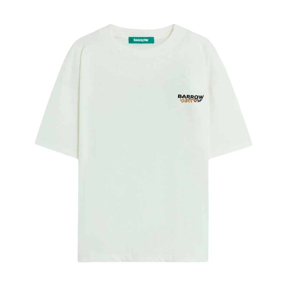 Barrow White T-Shirts, Male, M, Jersey T-Shirt