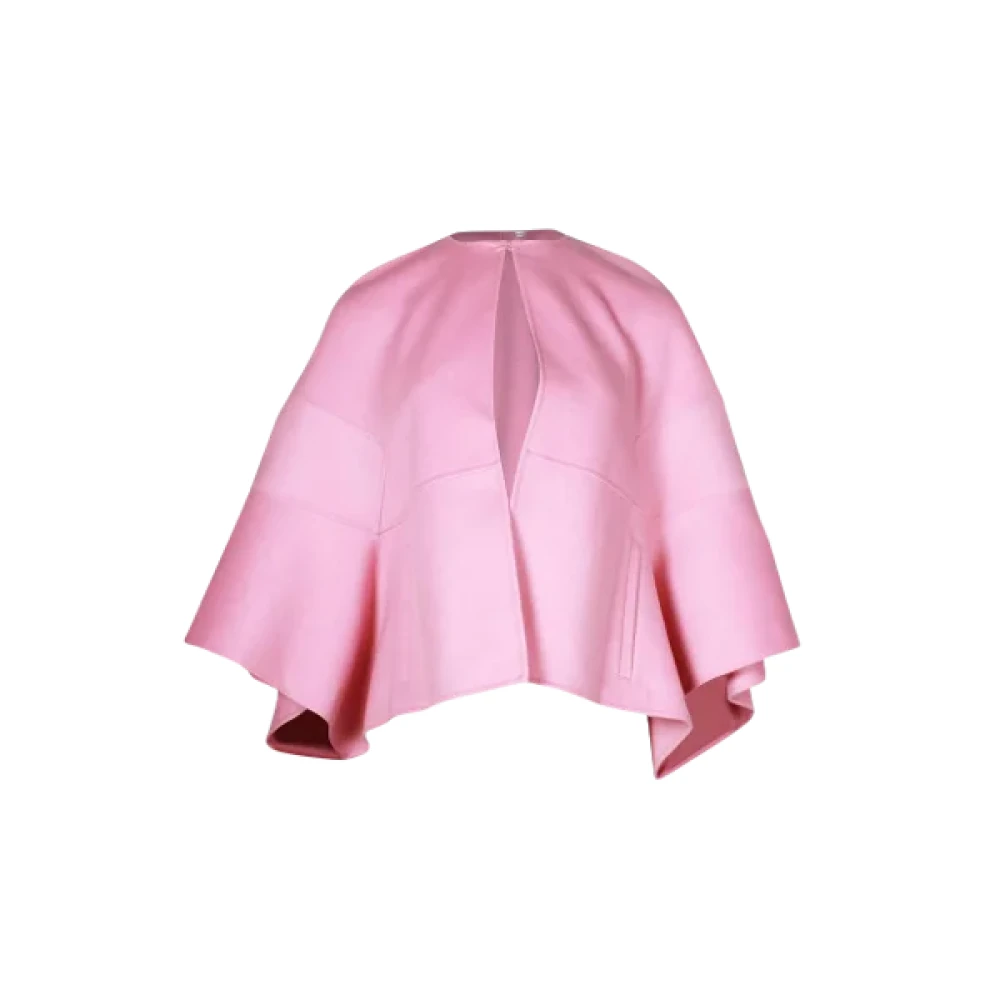 Valentino Vintage Pre-owned Wool outerwear Pink Dames