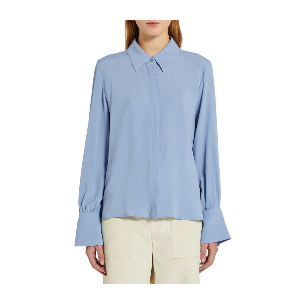 Iblues Elegante Witte Blouse Renata Blue Dames