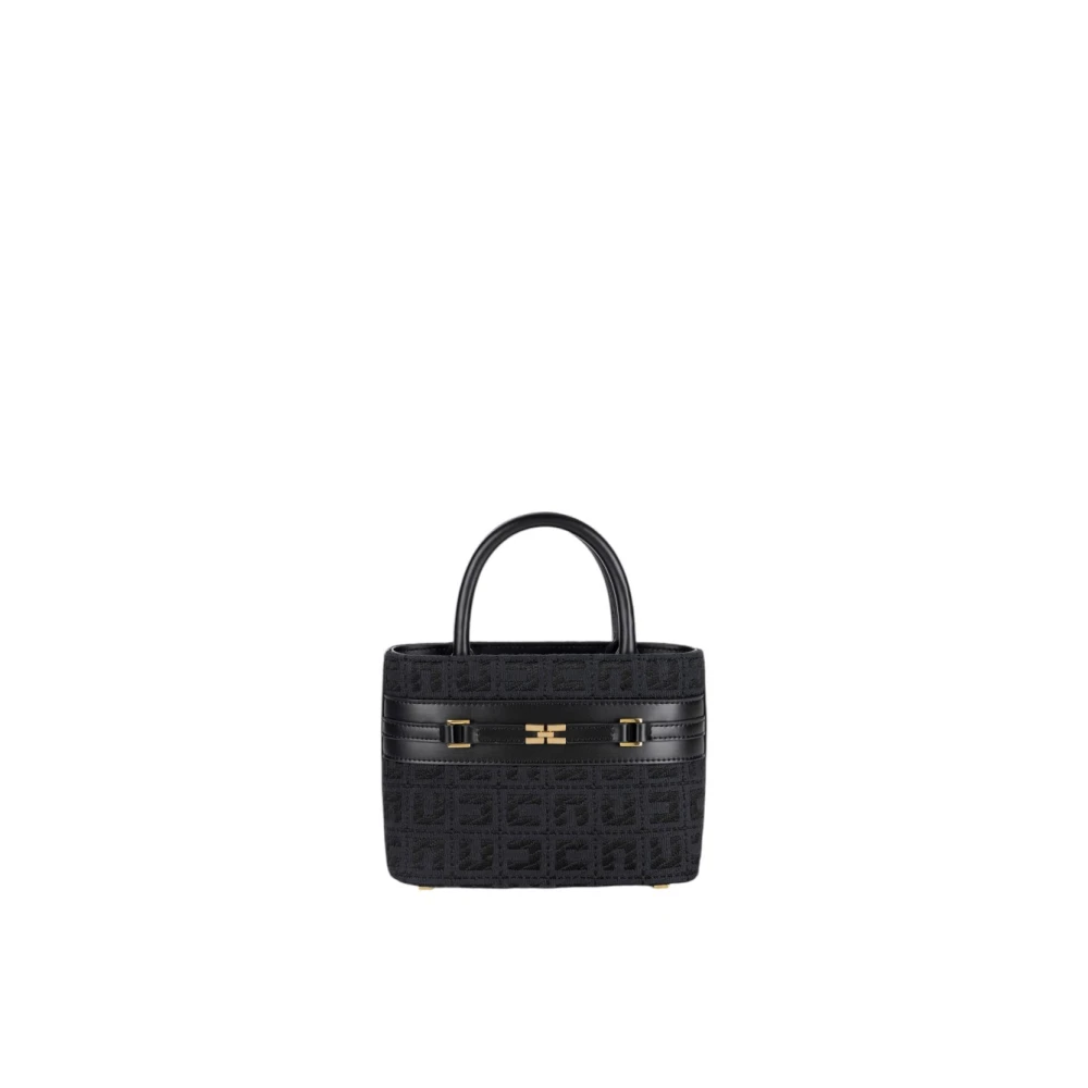 Elisabetta Franchi Stijlvolle Borsa Tas voor Vrouwen Black Dames