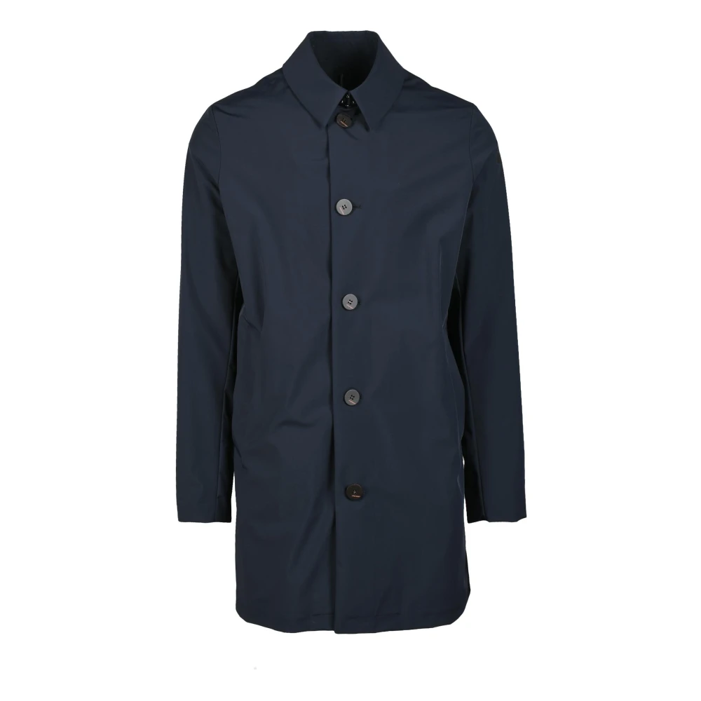 RRD Nylon Trenchcoat met knopen Blue Heren