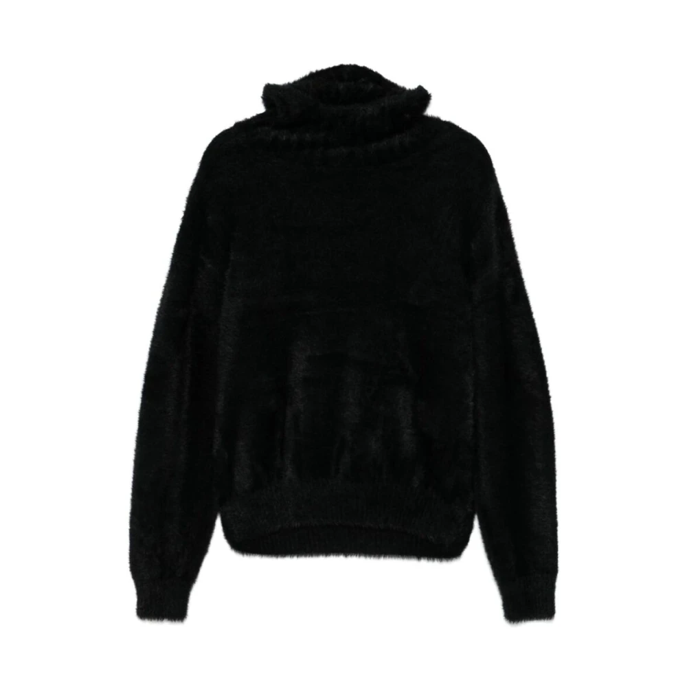 Loverboy by Charles Jeffrey Zwarte hoodie met dierenoren Black Heren