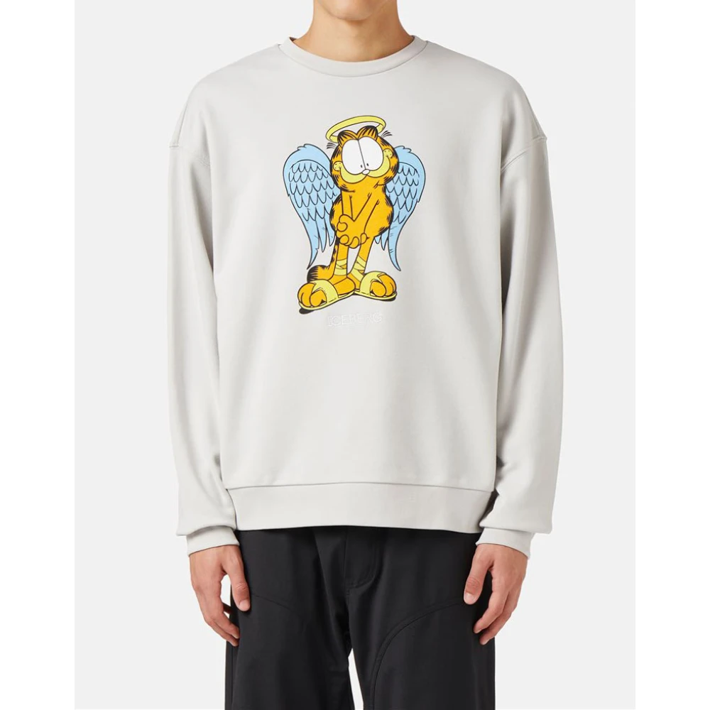 Iceberg Sweatshirt met Garfield ontwerp Gray Heren