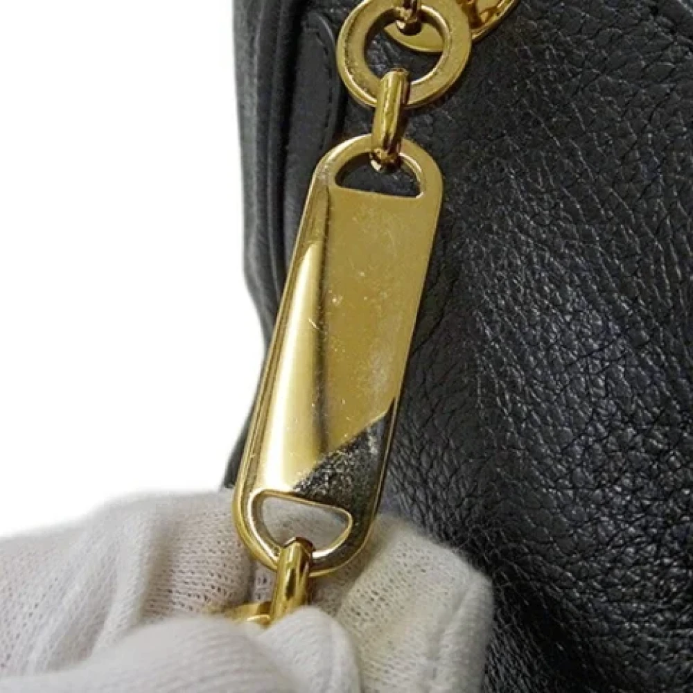 Salvatore Ferragamo Pre-owned Leather shoulder-bags Black Dames