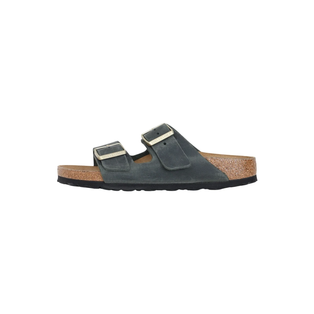 Birkenstock Arizona Olivgröna Sandaler Green, Dam