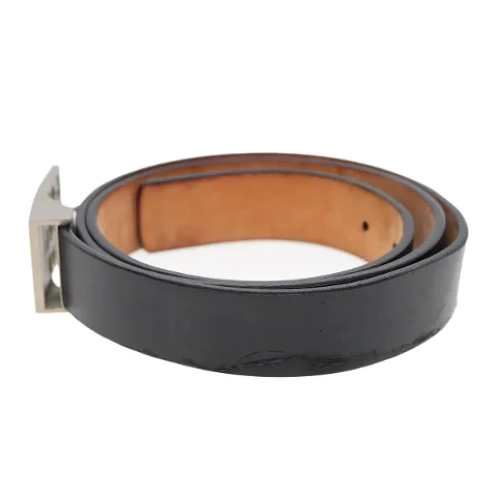 Louis Vuitton Vintage Pre-owned Leather belts Black Heren