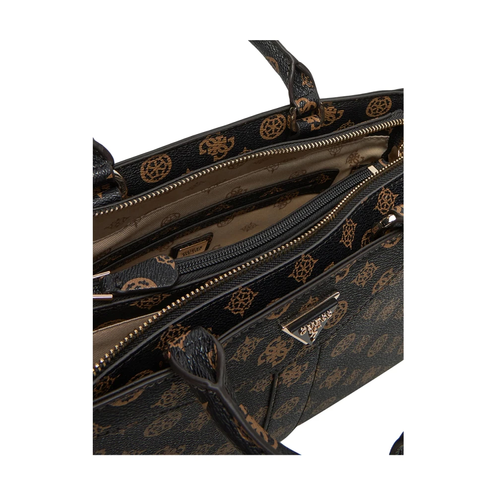 Guess Elegante Mokka Handtas met Gouden Details Brown Dames