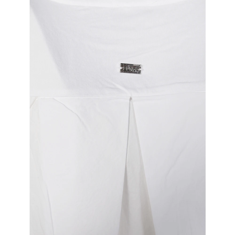 Sun68 Casual T-shirt Abitomm TS White Dames