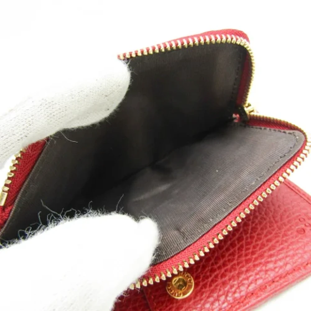 Gucci Vintage Pre-owned Leather wallets Red Dames