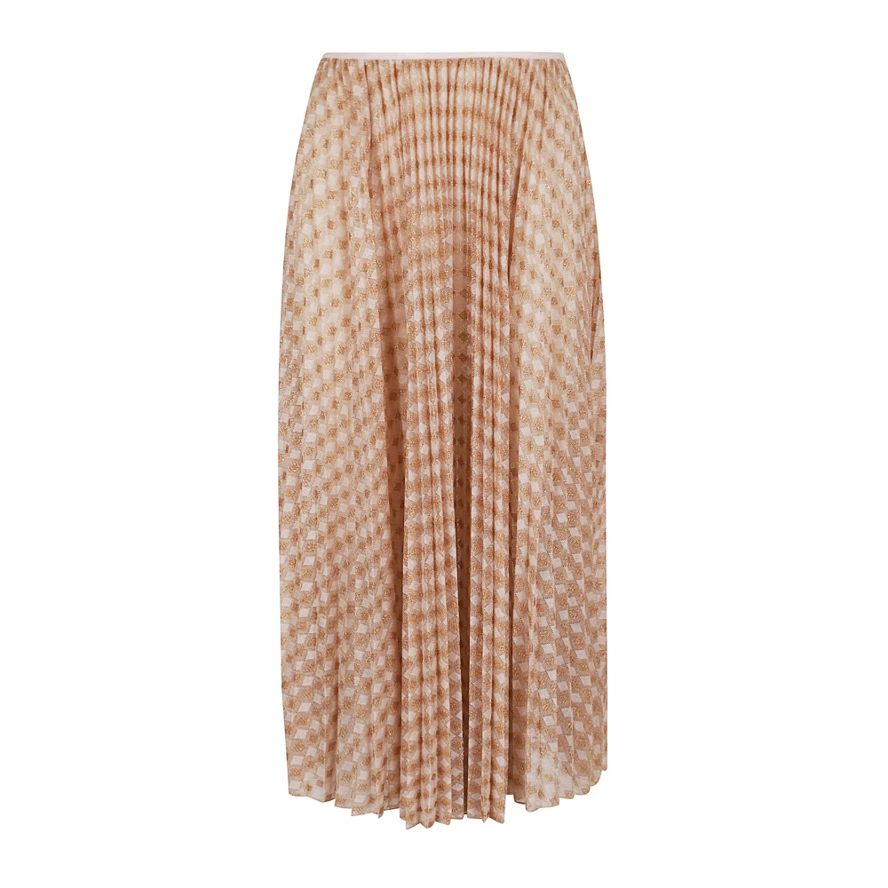 Forte Forte Women's Beige Diamond Jersey Pleated Skirt - Midi Skirts - 2XS - Skirts