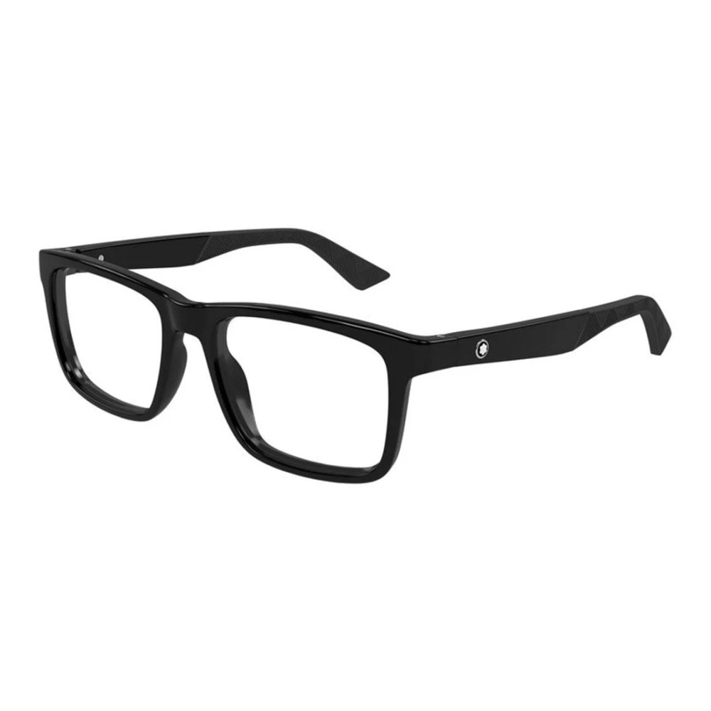 Montblanc Men's Black Glasses, 55 Mm, Optical Frame