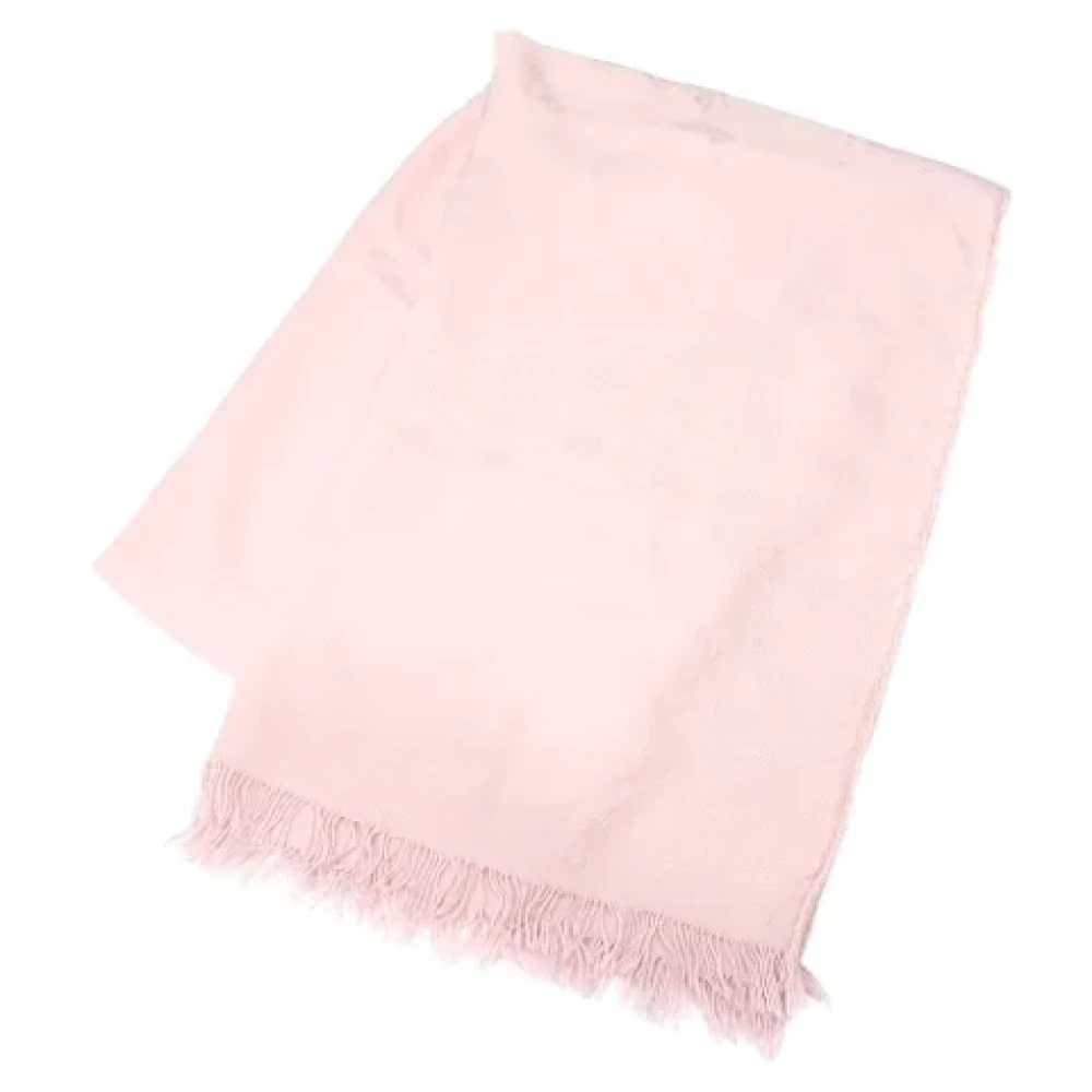Hermès Vintage Pre-owned Cashmere scarves Pink Dames