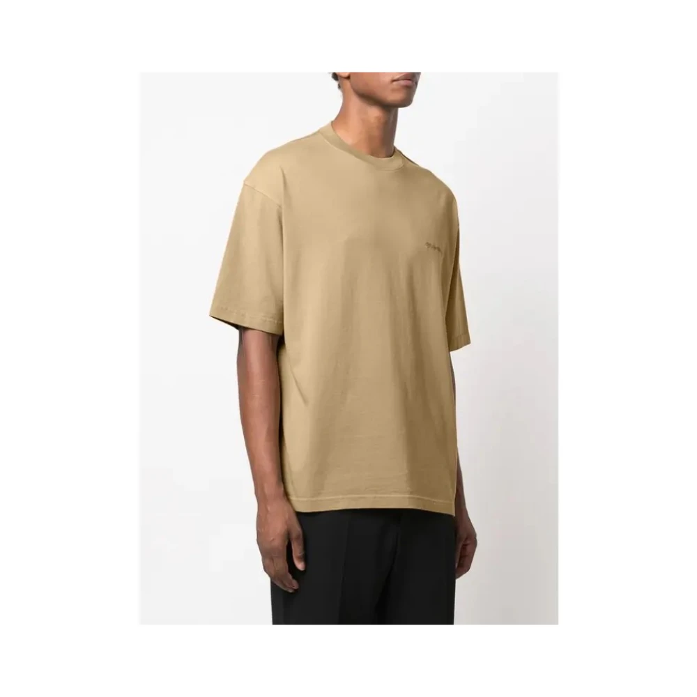 Balenciaga BB Logo T-shirt Beige Heren