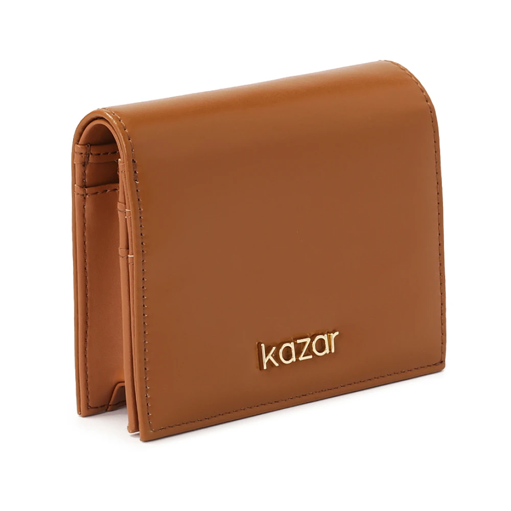 Kazar Kleine lichtbruine leren portemonnee Brown Dames