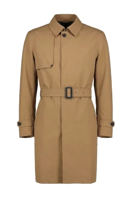 Belted Single-Breasted Coat